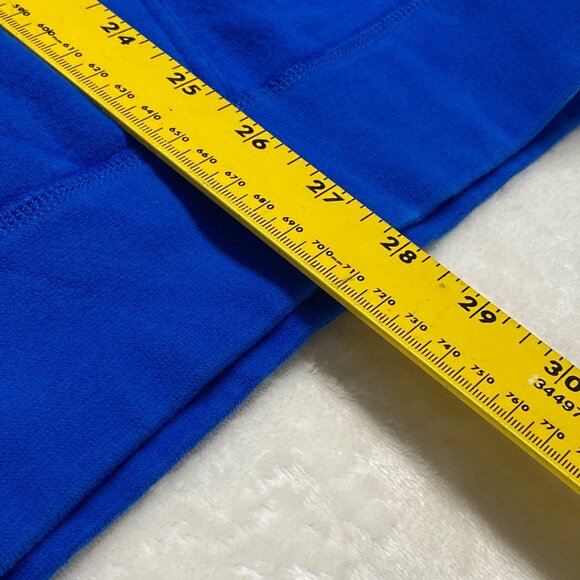 Lands End Mens XL Serious Sweats Blue Half-Zip Pullover Wnter Warm - Picture 10 of 11